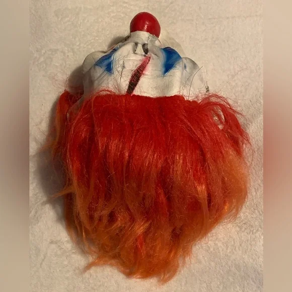 Multicolored Rubber Latex Clown Mask - Picture 3 of 9